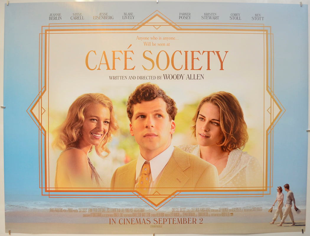 Café Society  Original Quad Poster - Film Poster - Movie Poster