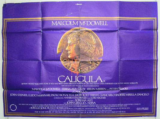 Caligula Original British Quad Poster - Film Poster - Movie Poster 