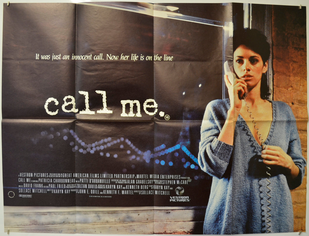 CALL ME  Original Quad Poster - Film Poster - Movie Poster