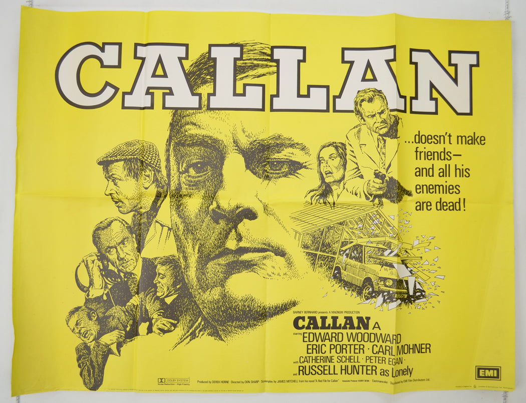 Callan  Original Quad Poster - Film Poster - Movie Poster