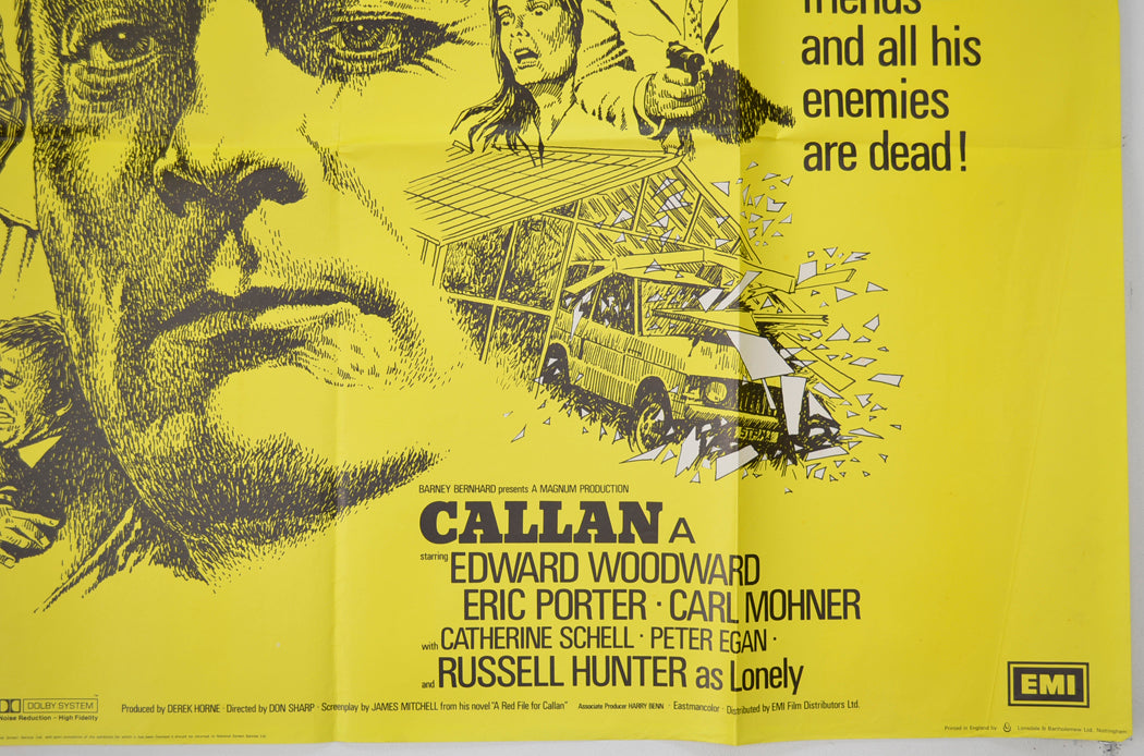 CALLAN (Bottom Right) Cinema Quad Movie Poster 