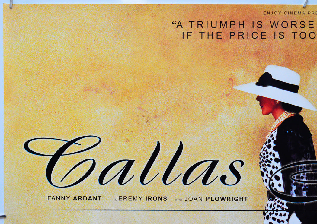 Callas Forever (Top Left) Cinema Quad Movie Poster 