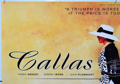 Callas Forever (Top Left) Cinema Quad Movie Poster 