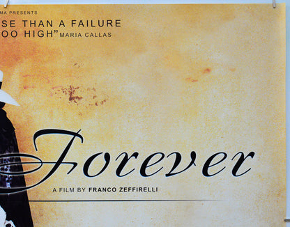 Callas Forever (Top Right) Cinema Quad Movie Poster 