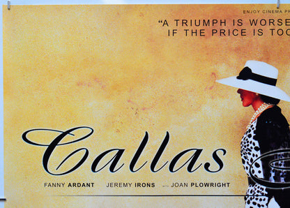 Callas Forever (Top Left) Cinema Quad Movie Poster 
