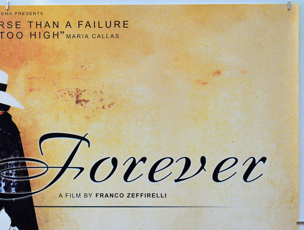 Callas Forever (Top Right) Cinema Quad Movie Poster 