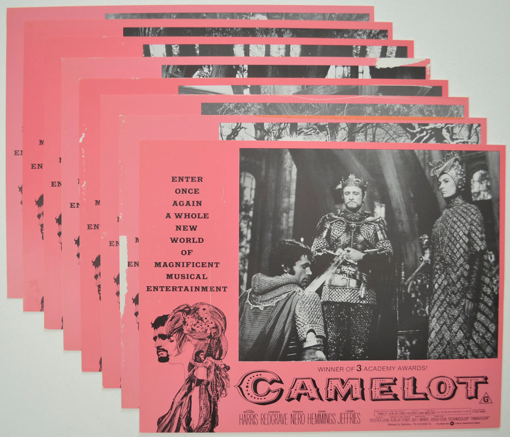 CAMELOT (Full View) Cinema Set of Lobby Cards  