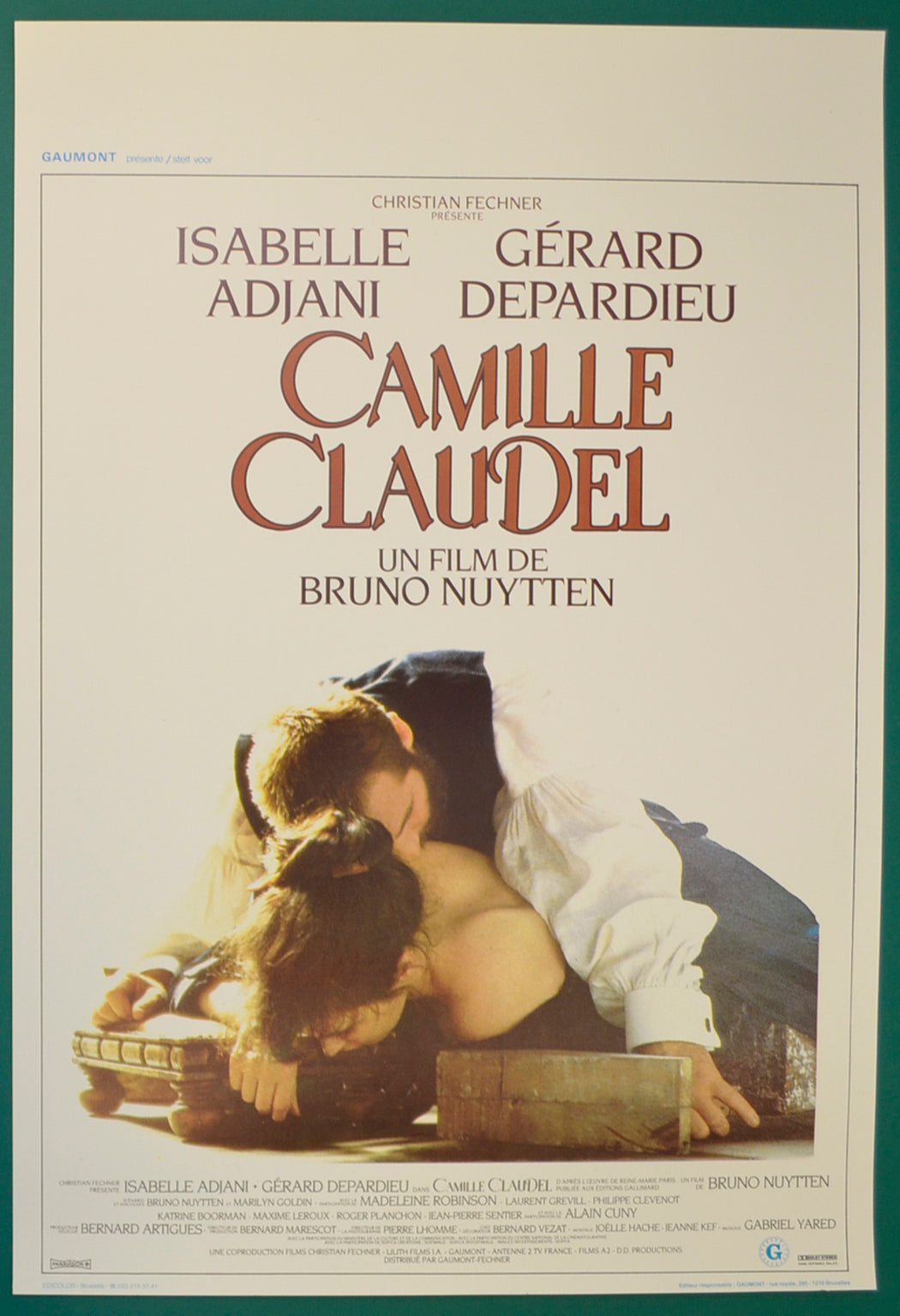 Camille Claudel Original Belgian Poster - Film Poster - Movie Poster  