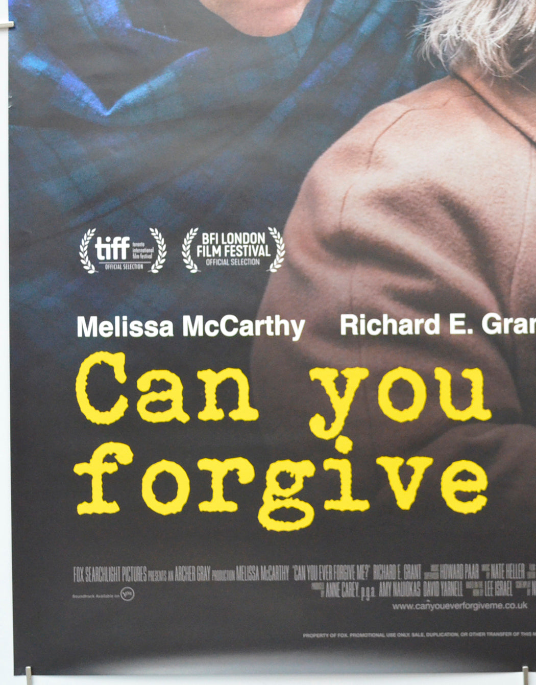 CAN YOU EVER FORGIVE ME (Bottom Left) Cinema One Sheet Movie Poster 