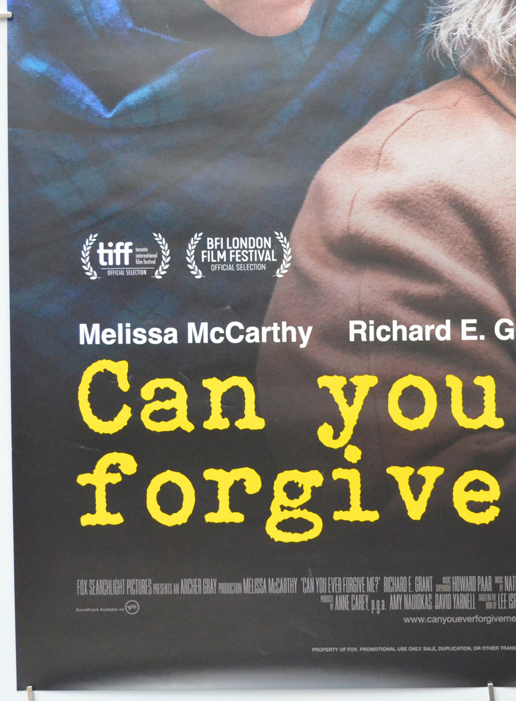 CAN YOU EVER FORGIVE ME (Bottom Left) Cinema One Sheet Movie Poster 