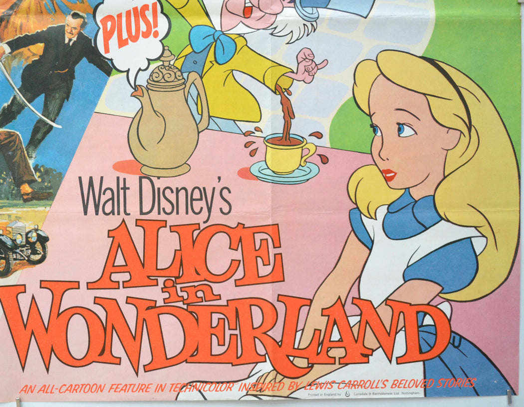 CANDLESHOE / ALICE IN WONDERLAND (Bottom Right) Cinema Quad Movie Poster 