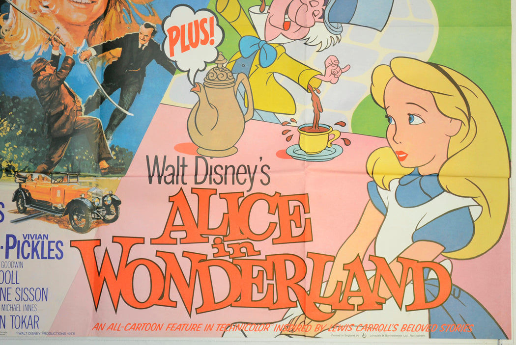 CANDLESHOE / ALICE IN WONDERLAND (Bottom Right) Cinema Quad Movie Poster 