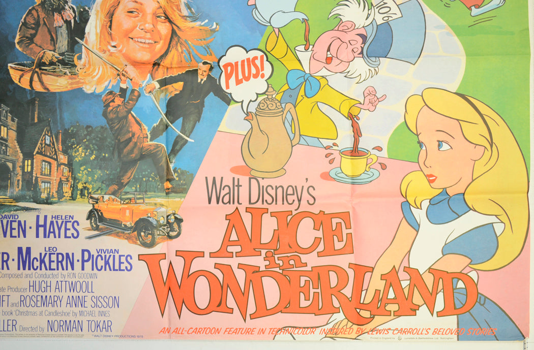 CANDLESHOE / ALICE IN WONDERLAND (Bottom Right) Cinema Quad Movie Poster 