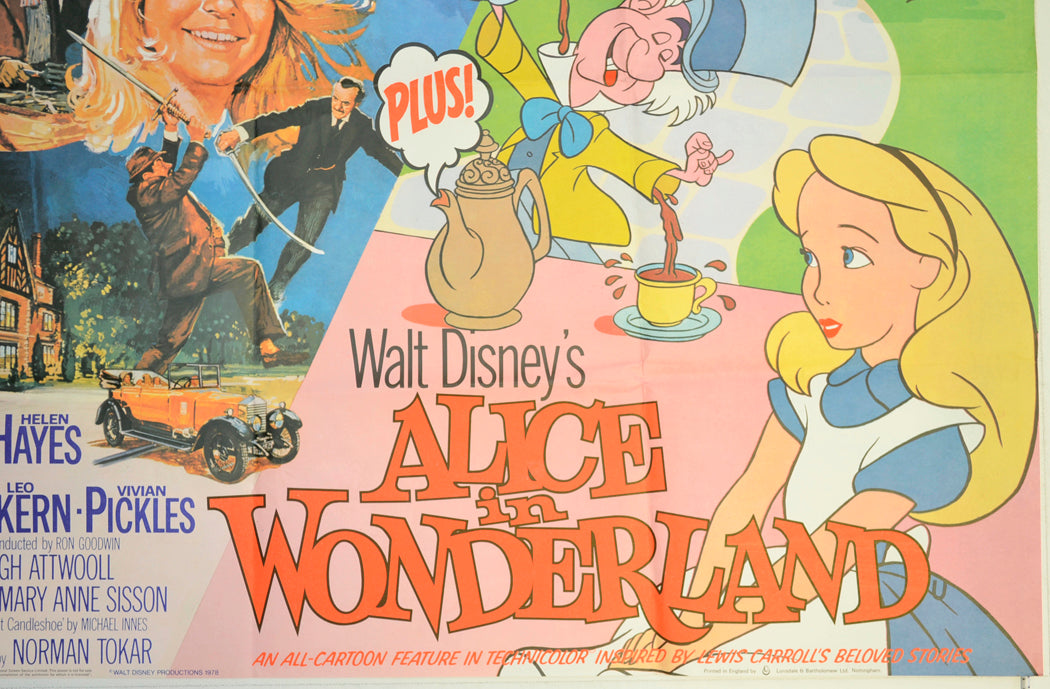 CANDLESHOE / ALICE IN WONDERLAND (Bottom Right) Cinema Quad Movie Poster 