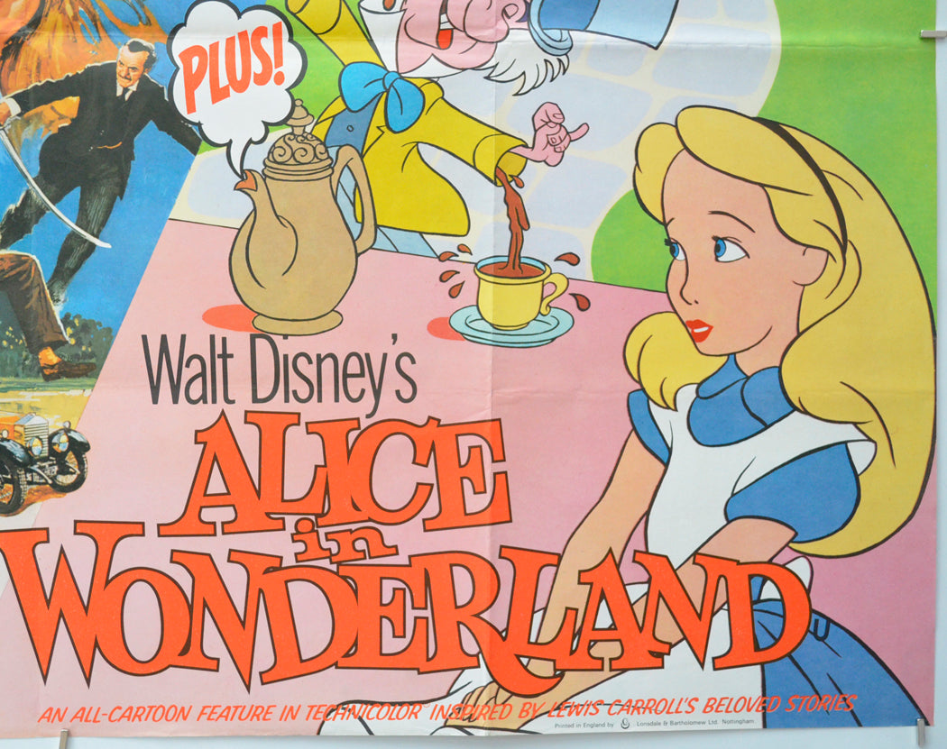 CANDLESHOE / ALICE IN WONDERLAND (Bottom Right) Cinema Quad Movie Poster 