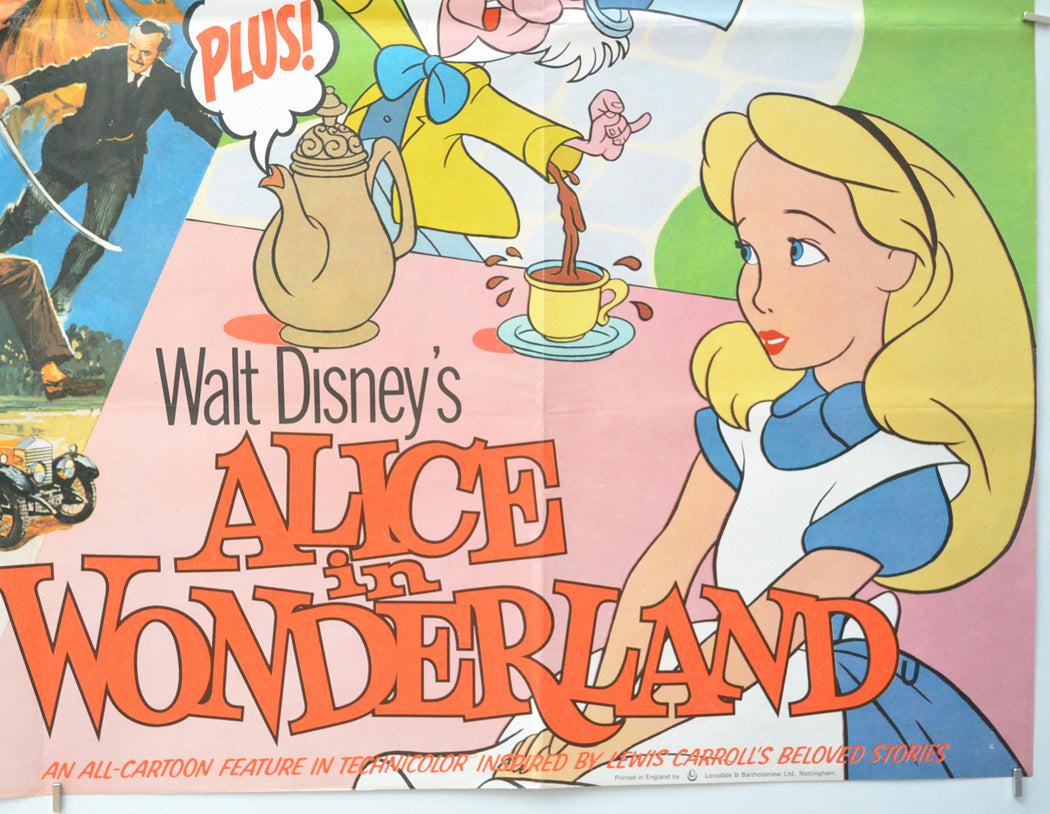 CANDLESHOE / ALICE IN WONDERLAND (Bottom Right) Cinema Quad Movie Poster 