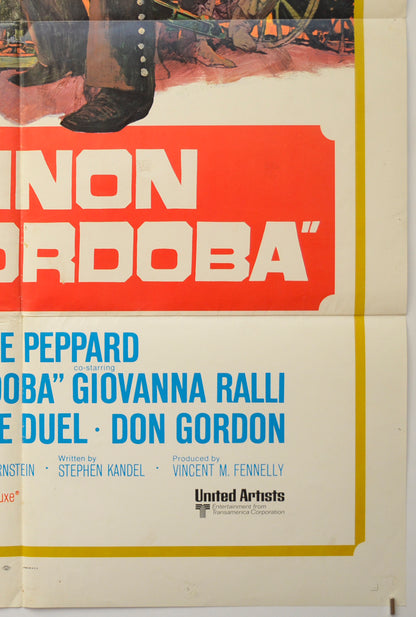 CANNON FOR CORDOBA (Bottom Right) Cinema One Sheet Movie Poster 