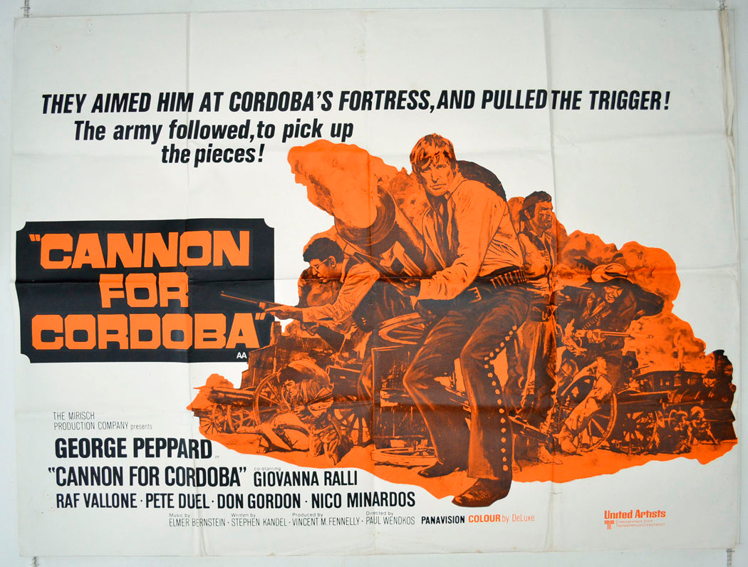 Cannon For Cordoba Original British Quad Poster - Movie Poster