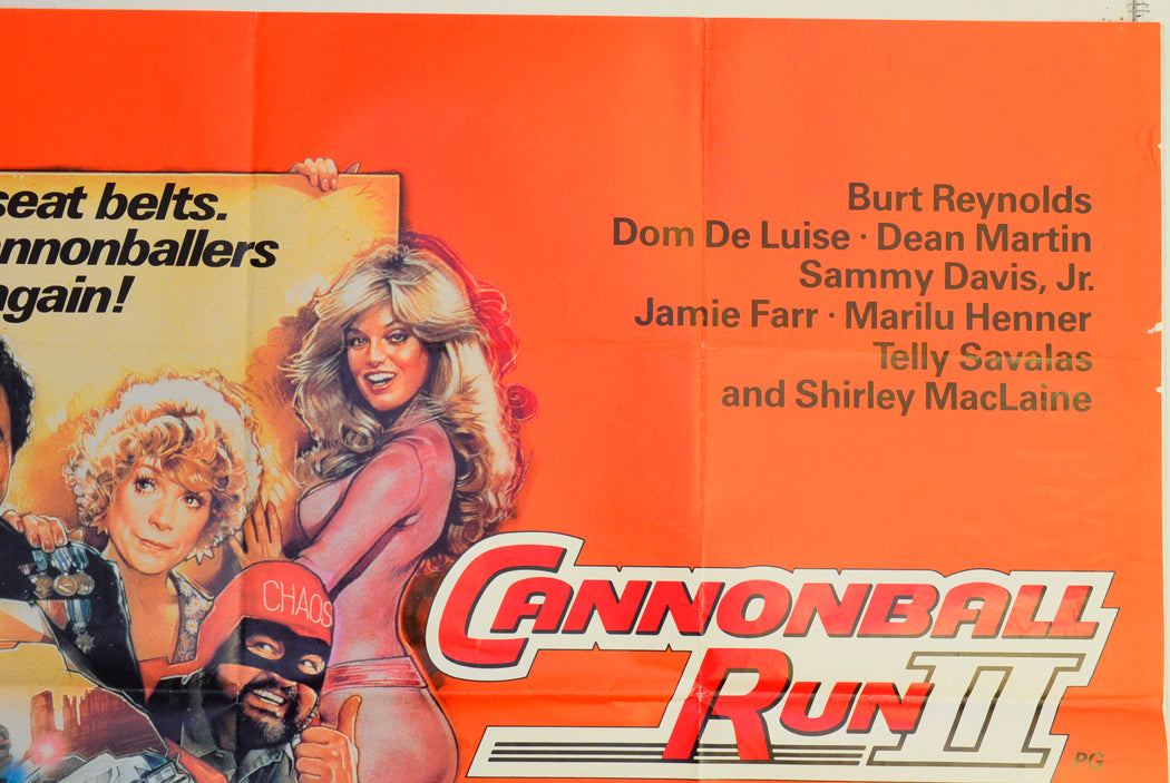 CANNONBALL RUN II (Top Right) Cinema Quad Movie Poster 