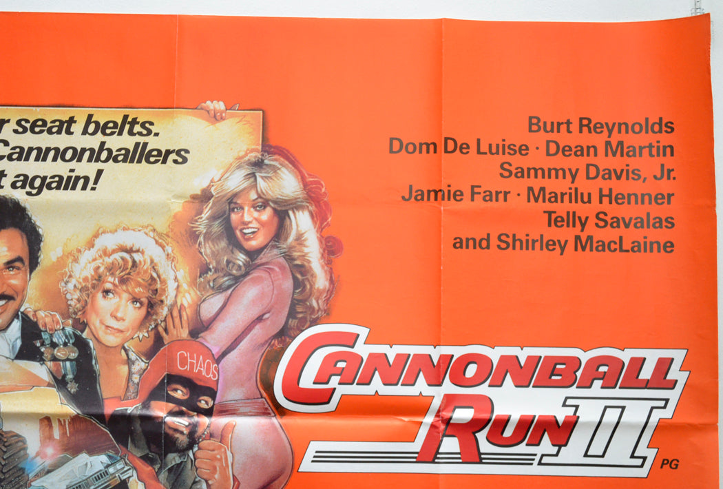 CANNONBALL RUN II (Top Right) Cinema Quad Movie Poster 