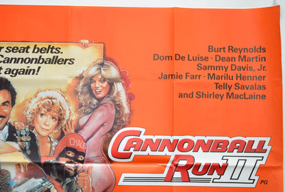 CANNONBALL RUN II (Top Right) Cinema Quad Movie Poster 