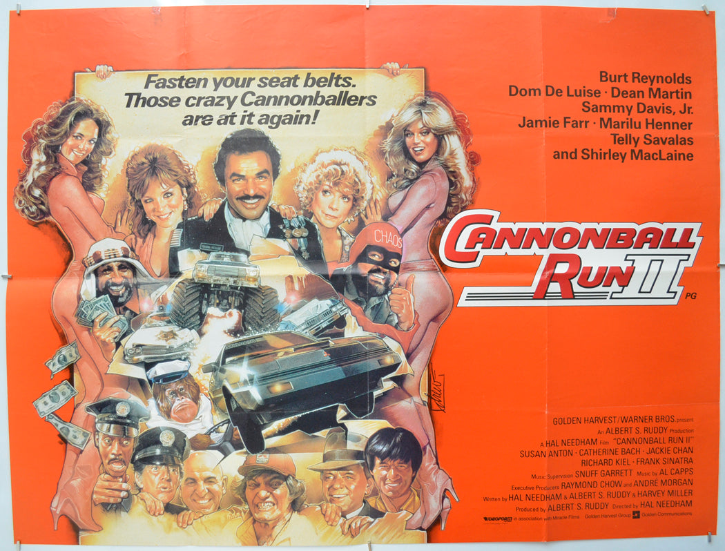 The Cannonball Run II Original Quad Poster - Film Poster - Movie Poster