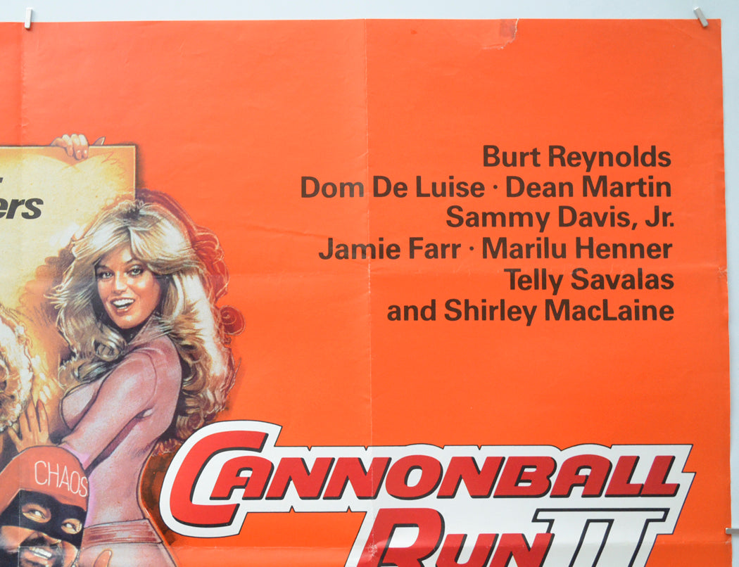 THE CANNONBALL RUN II (Top Right) Cinema Quad Movie Poster 