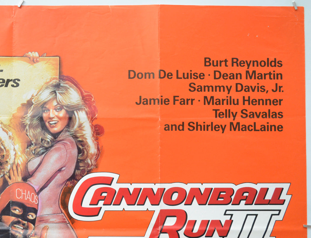 THE CANNONBALL RUN II (Top Right) Cinema Quad Movie Poster 