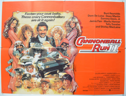 The Cannonball Run II Original Quad Poster - Film Poster - Movie Poster