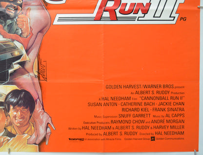 THE CANNONBALL RUN II (Bottom Right) Cinema Quad Movie Poster 