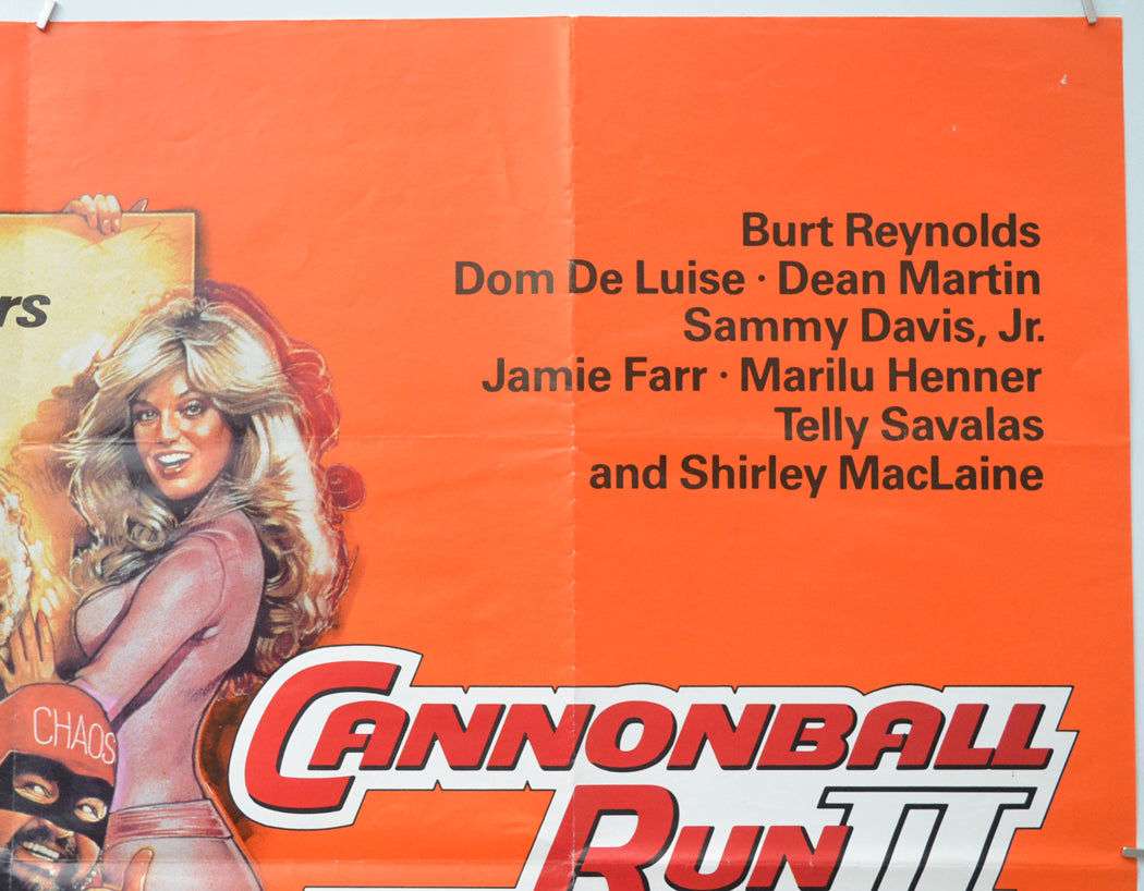 THE CANNONBALL RUN II (Top Right) Cinema Quad Movie Poster 