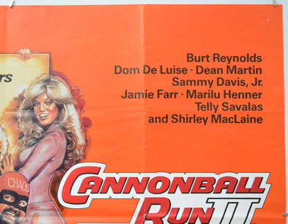 THE CANNONBALL RUN II (Top Right) Cinema Quad Movie Poster 