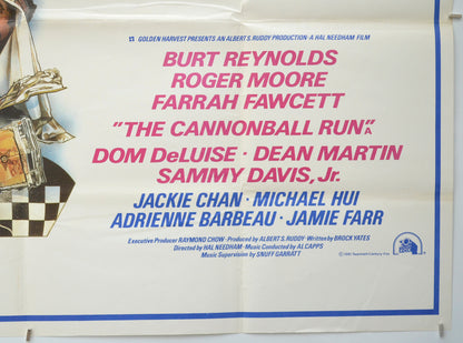 THE CANNONBALL RUN (Bottom Right) Cinema Quad Movie Poster 