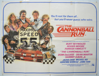 The Cannonball Run Original Quad Poster - Film Poster - Movie Poster