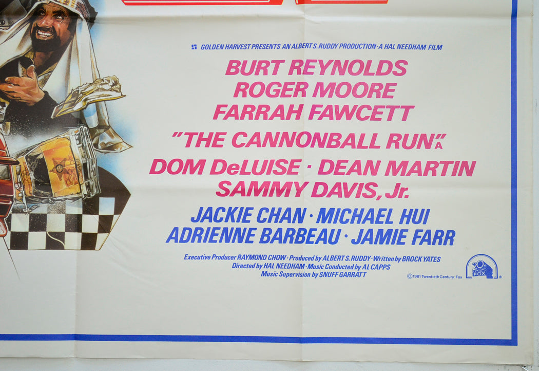 THE CANNONBALL RUN (Bottom Right) Cinema Quad Movie Poster 