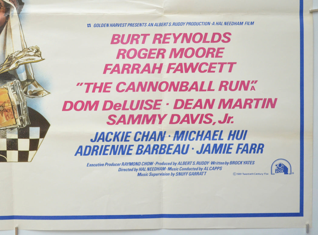 THE CANNONBALL RUN (Bottom Right) Cinema Quad Movie Poster 