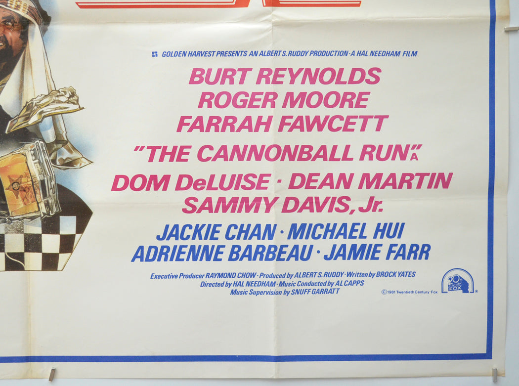 THE CANNONBALL RUN (Bottom Right) Cinema Quad Movie Poster 