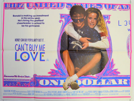 Can't Buy Me Love  Original British Quad Poster - Film Poster - Movie Poster 