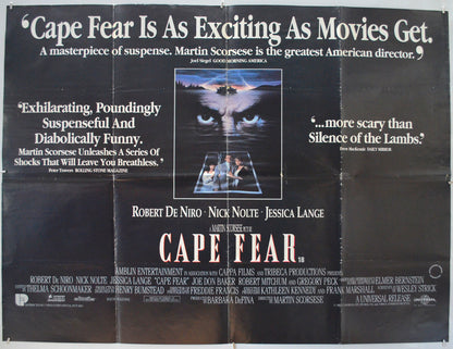 Cape Fear Original Quad Poster - Film Poster - Movie Poster