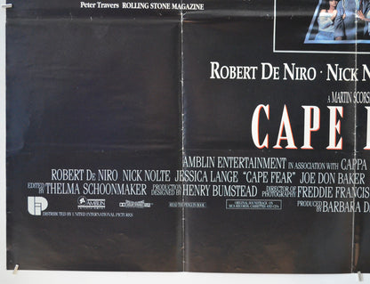 CAPE FEAR (Bottom Left) Cinema Quad Movie Poster 