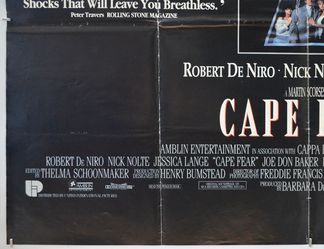 CAPE FEAR (Bottom Left) Cinema Quad Movie Poster 