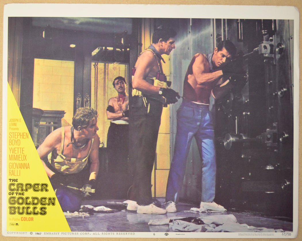 THE CAPER OF THE GOLDEN BULLS (Card 6) Cinema Lobby Card Set 