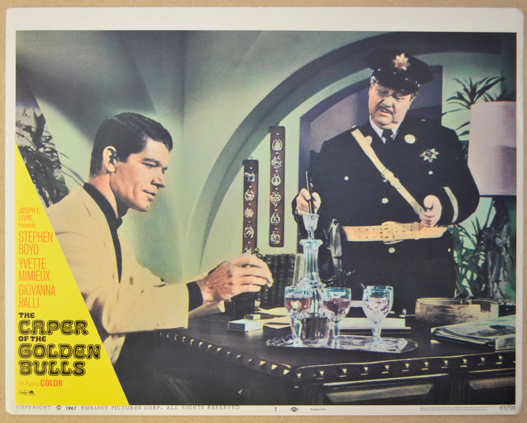 THE CAPER OF THE GOLDEN BULLS (Card 7) Cinema Lobby Card Set 