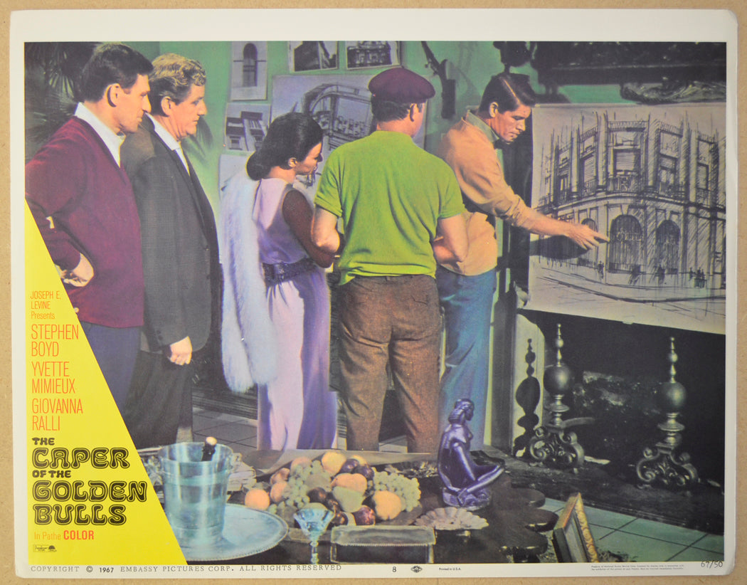 THE CAPER OF THE GOLDEN BULLS (Card 8) Cinema Lobby Card Set 