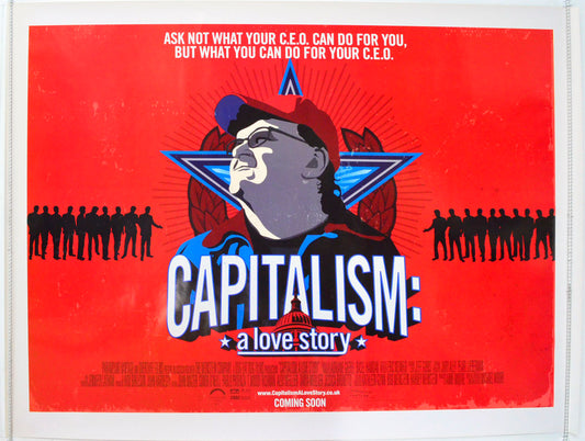 Capitalism : A Love Story Original British Quad Poster - Film Poster - Movie Poster 