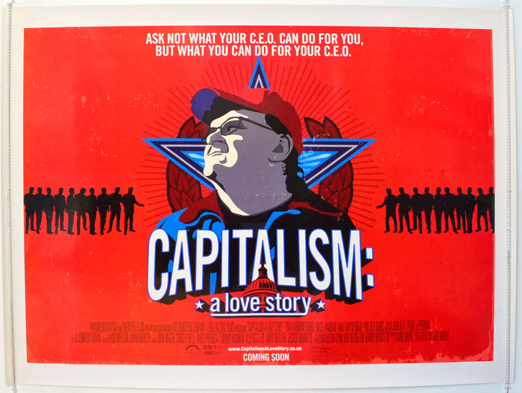 Capitalism : A Love Story Original British Quad Poster - Film Poster - Movie Poster 