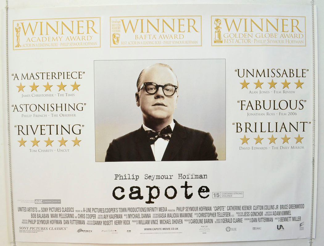 Capote  Original British Quad Poster - Film Poster - Movie Poster