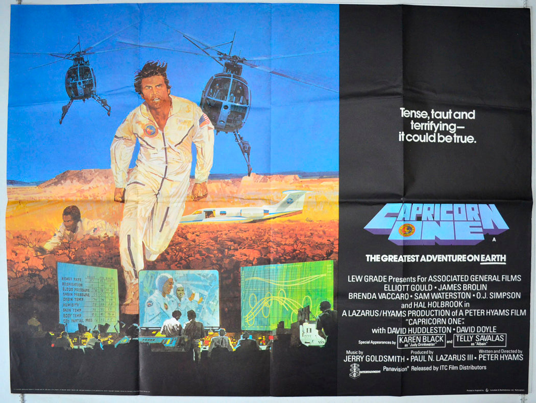 Capricorn One Original British Quad Poster - Movie Poster