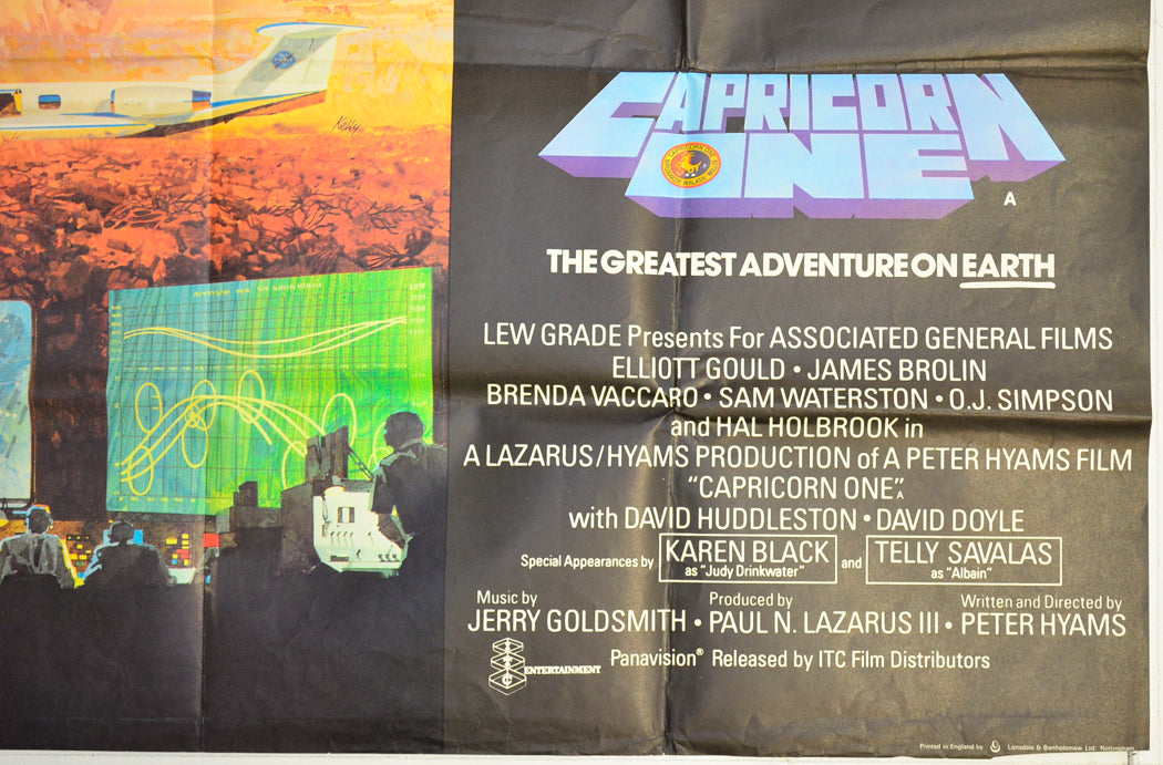 CAPRICORN ONE (Bottom Right) Cinema Quad Movie Poster 