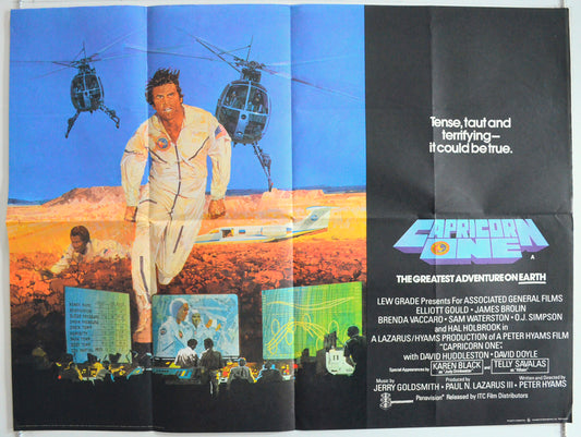 Capricorn One  Original British Quad Poster - Film Poster - Movie Poster 